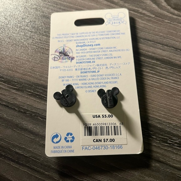 Disney Store 2018 Christmas Sweater and Mickey Mouse Ornament Holiday Pin Set - Picture 2 of 2